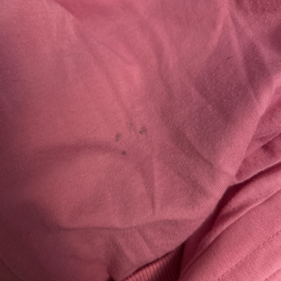 pink cropped sweatshirt XL athletic hoodie - Picture 3 of 4